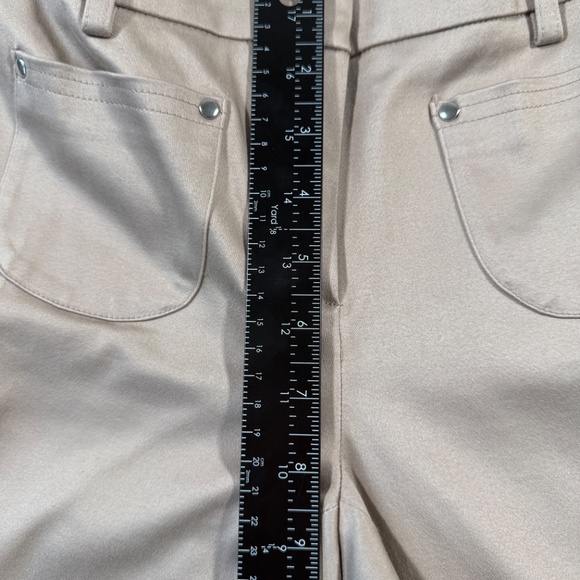 Vintage Cache Pants Womens Size 2 Beige Capri Y2K NWT - Picture 6 of 15